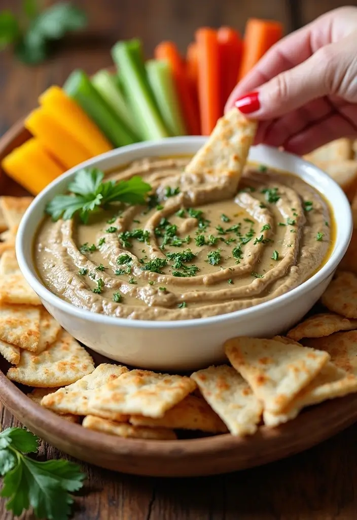 25 Cottage Cheese Mediterranean Recipes High in Protein - 15. Cottage Cheese and Eggplant Dip