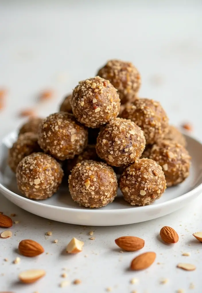 25 Cottage Cheese Mediterranean Recipes High in Protein - 21. Cottage Cheese and Almond Energy Bites