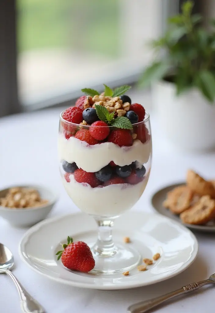 25 Cottage Cheese Mediterranean Recipes High in Protein - 5. Greek Yogurt and Cottage Cheese Parfait
