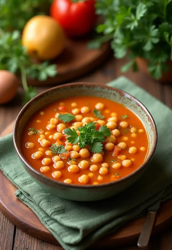 25 Cozy Mediterranean Diet Soup Recipes for Crock Pot Lovers - 1. Classic Mediterranean Chickpea Soup