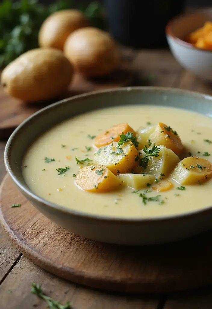 25 Cozy Mediterranean Diet Soup Recipes for Crock Pot Lovers - 13. Potato and Leek Soup