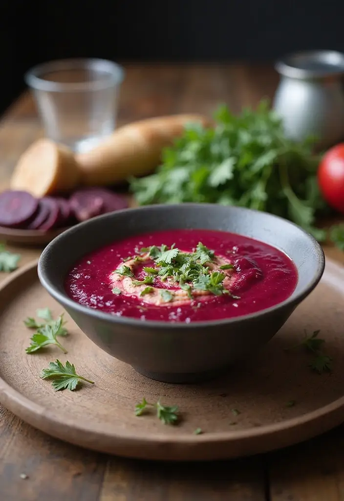 25 Cozy Mediterranean Diet Soup Recipes for Crock Pot Lovers - 14. Beet and Ginger Soup
