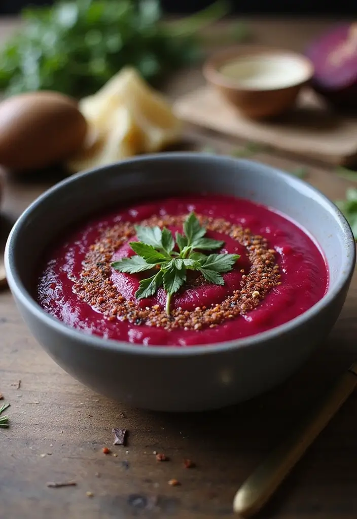 25 Cozy Mediterranean Diet Soup Recipes for Crock Pot Lovers - 19. Cumin-Spiced Beet Soup