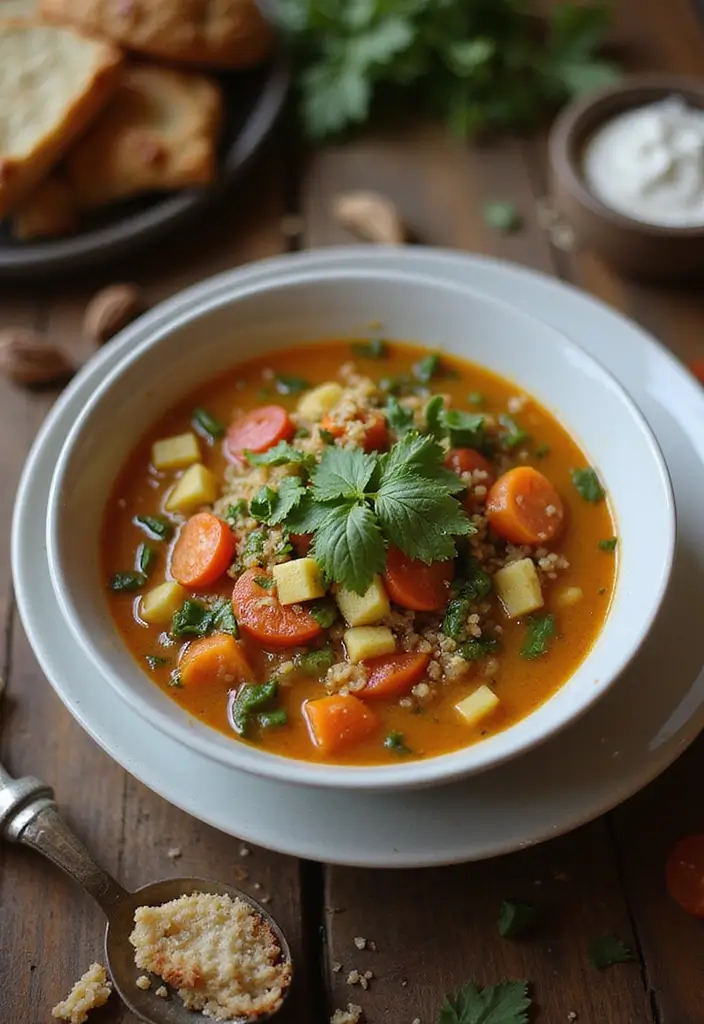 25 Cozy Mediterranean Diet Soup Recipes for Crock Pot Lovers - 21. Garden Vegetable and Quinoa Soup