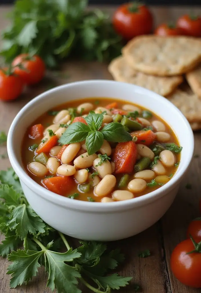 25 Cozy Mediterranean Diet Soup Recipes for Crock Pot Lovers - 5. Tuscan White Bean Soup