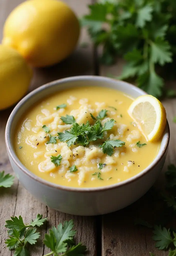 25 Cozy Mediterranean Diet Soup Recipes for Crock Pot Lovers - 6. Greek Lemon Rice Soup