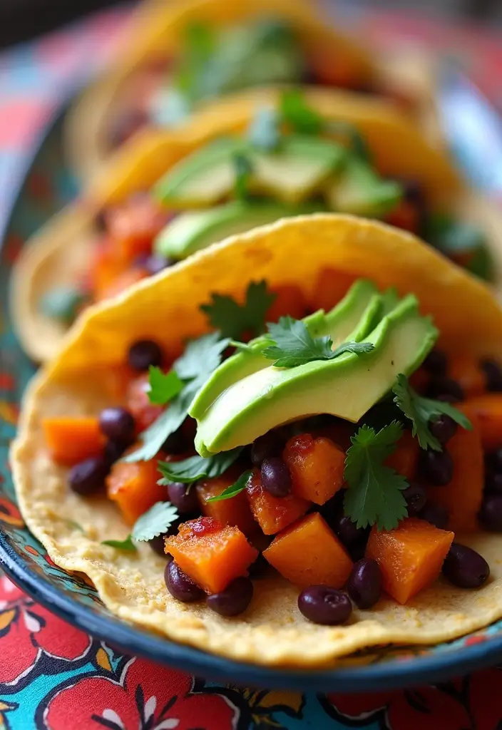 25 Dairy-Free Mediterranean Diet Recipes That Taste Amazing 64 25 Dairy-Free Mediterranean Diet Recipes That Taste Amazing - 10. Sweet Potato and Black Bean Tacos