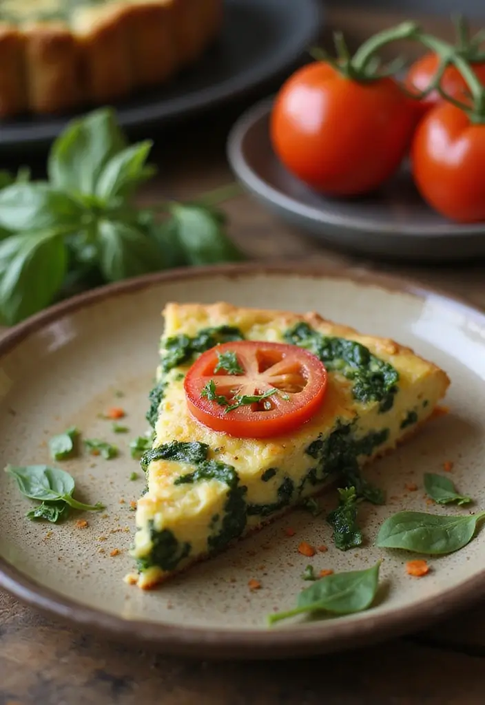 25 Dairy-Free Mediterranean Diet Recipes That Taste Amazing 81 25 Dairy-Free Mediterranean Diet Recipes That Taste Amazing - 13. Spinach and Tomato Frittata