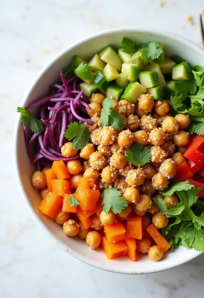 25 Dairy-Free Mediterranean Diet Recipes That Taste Amazing 8 25 Dairy-Free Mediterranean Diet Recipes That Taste Amazing - 2. Mediterranean Chickpea Bowl