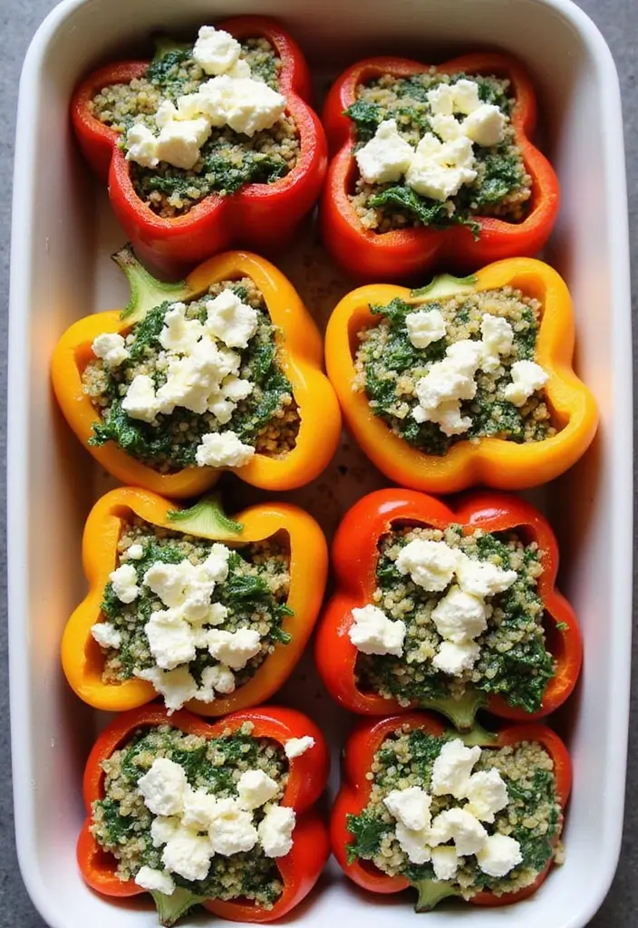 25 EatingWell Mediterranean Diet Recipes Everyone Will Enjoy 13 25 EatingWell Mediterranean Diet Recipes Everyone Will Enjoy - 3. Spinach and Feta Stuffed Peppers