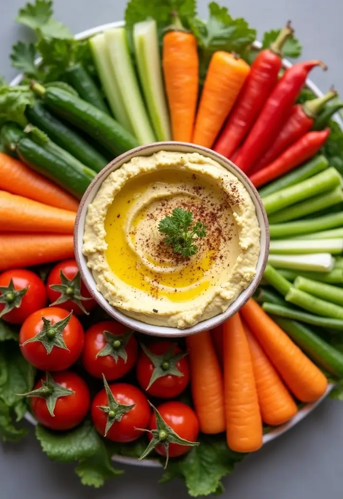 25 EatingWell Mediterranean Diet Recipes Everyone Will Enjoy 46 25 EatingWell Mediterranean Diet Recipes Everyone Will Enjoy - 8. Hummus and Veggie Platter