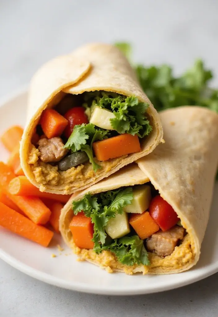 25 Gluten-Free Mediterranean Recipes for a Healthy Lifestyle 118 25 Gluten-Free Mediterranean Recipes for a Healthy Lifestyle - 20. Hummus and Veggie Wrap