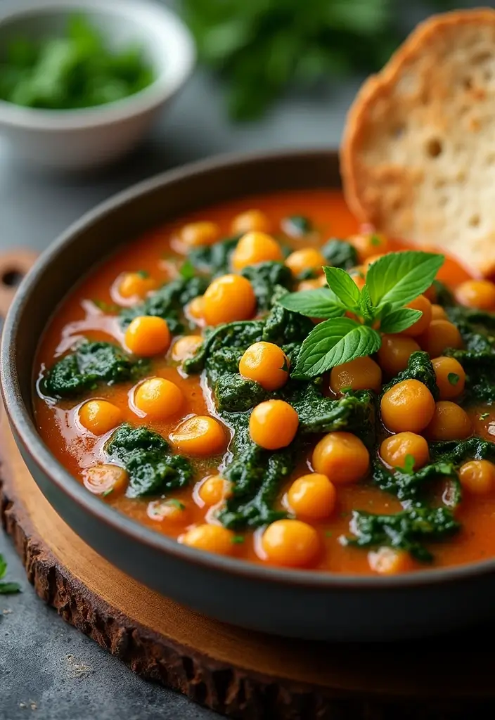 25 Gluten-Free Mediterranean Recipes for a Healthy Lifestyle 18 25 Gluten-Free Mediterranean Recipes for a Healthy Lifestyle - 4. Chickpea and Spinach Stew