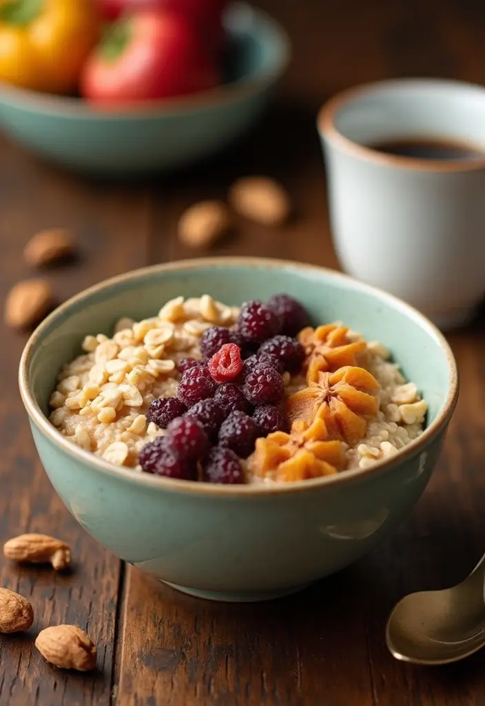 25 Healthy Mediterranean Breakfast Recipes for Busy Mornings - 10. Oatmeal with Nuts and Dried Fruits
