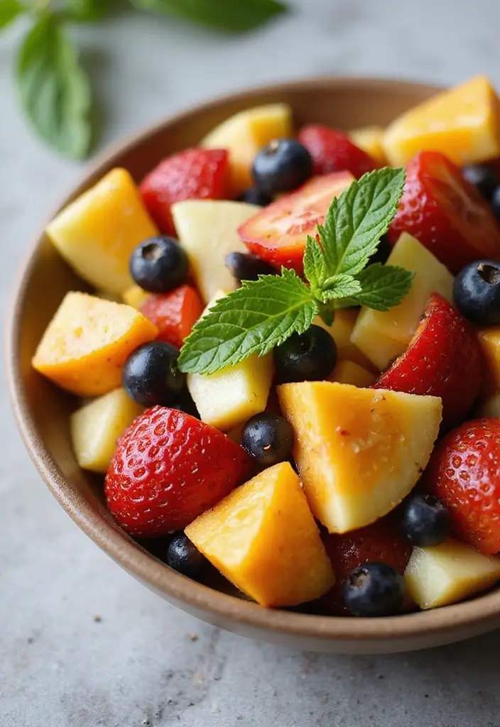 25 Healthy Mediterranean Breakfast Recipes for Busy Mornings - 23. Mediterranean Fruit Salad