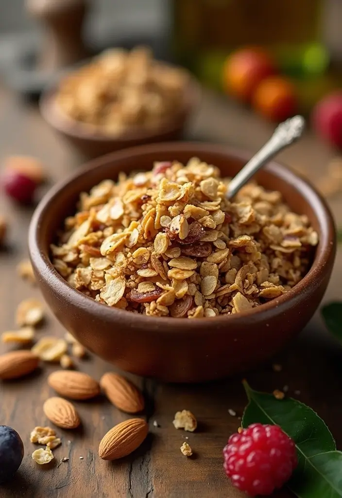 25 Healthy Mediterranean Breakfast Recipes for Busy Mornings - 5. Olive Oil Granola