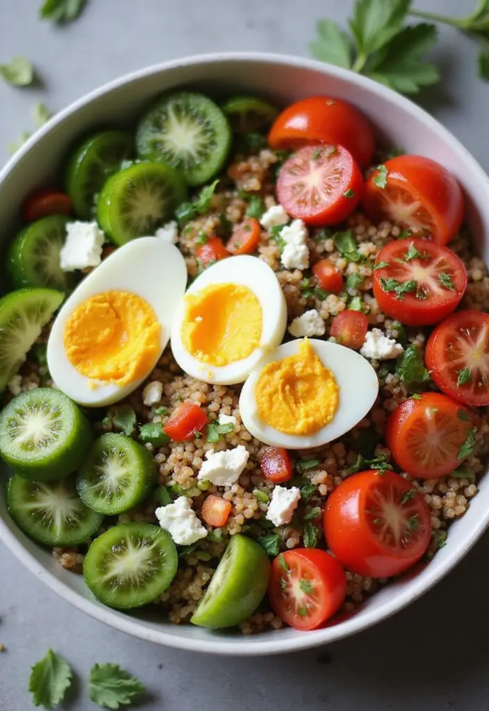 25 Healthy Mediterranean Breakfast Recipes for Busy Mornings - 6. Mediterranean Breakfast Bowl
