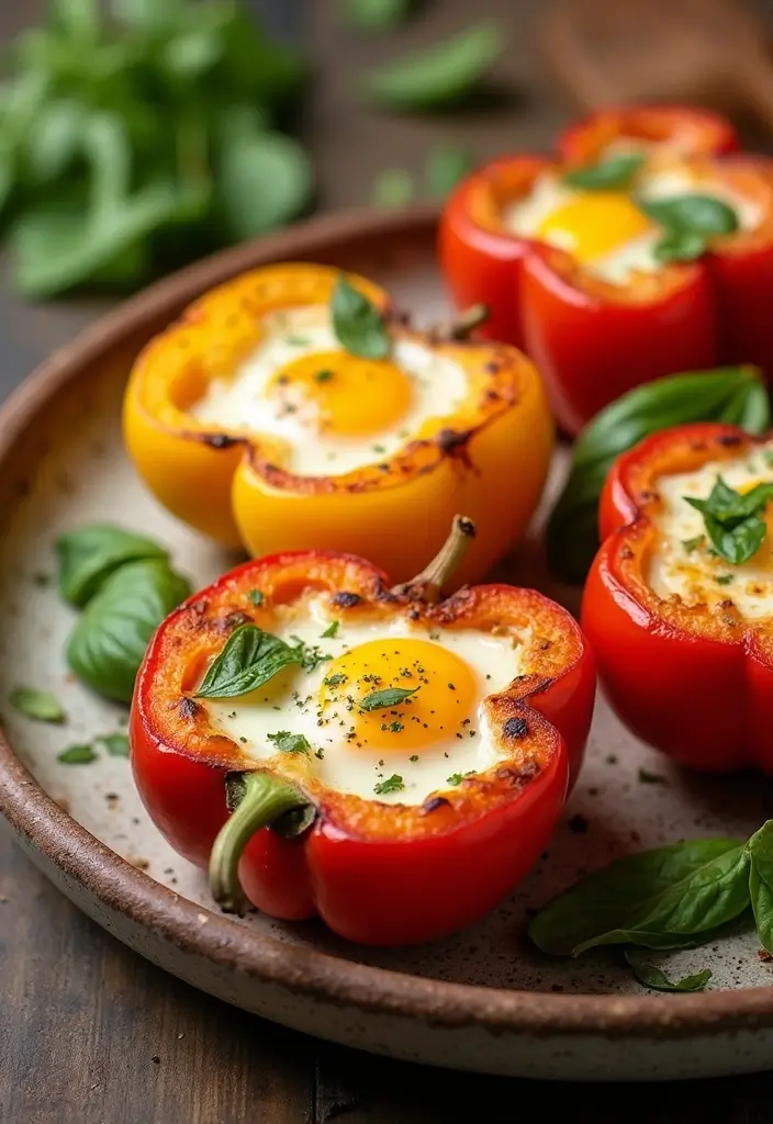 25 Healthy Mediterranean Breakfast Recipes for Busy Mornings - 9. Bell Pepper and Egg Bake