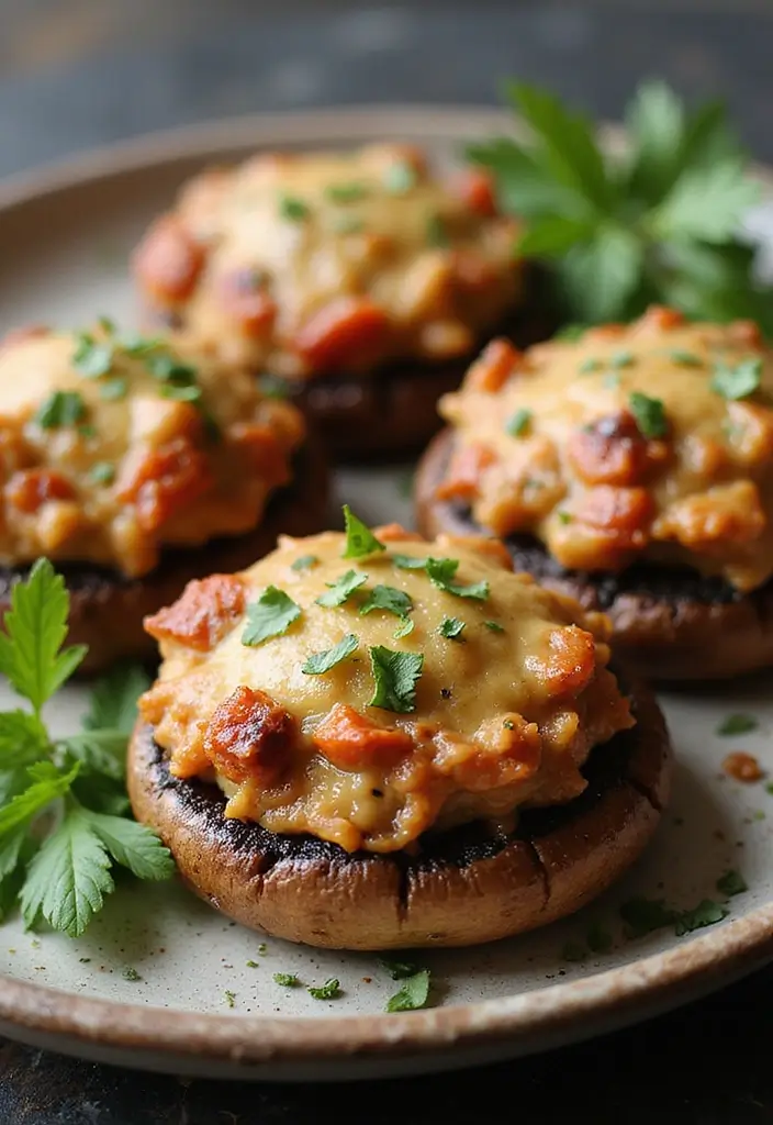 25 Low-Cal Mediterranean Recipes for Light Dinners - 14. Greek-Style Stuffed Portobello Mushrooms