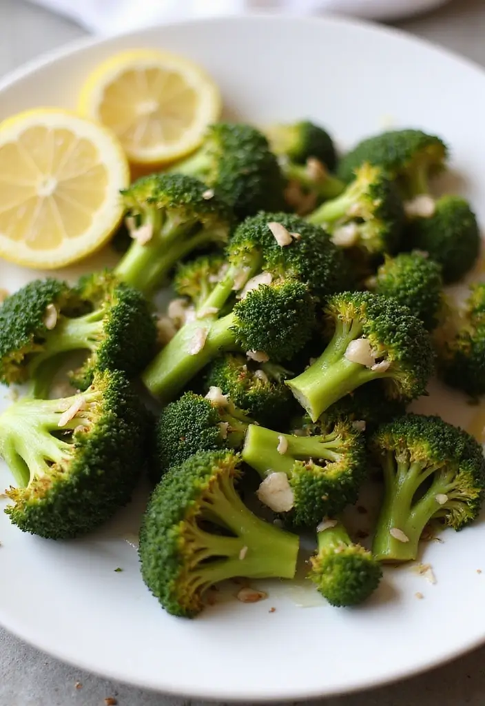 25 Low-Cal Mediterranean Recipes for Light Dinners - 15. Lemon Garlic Roasted Broccoli