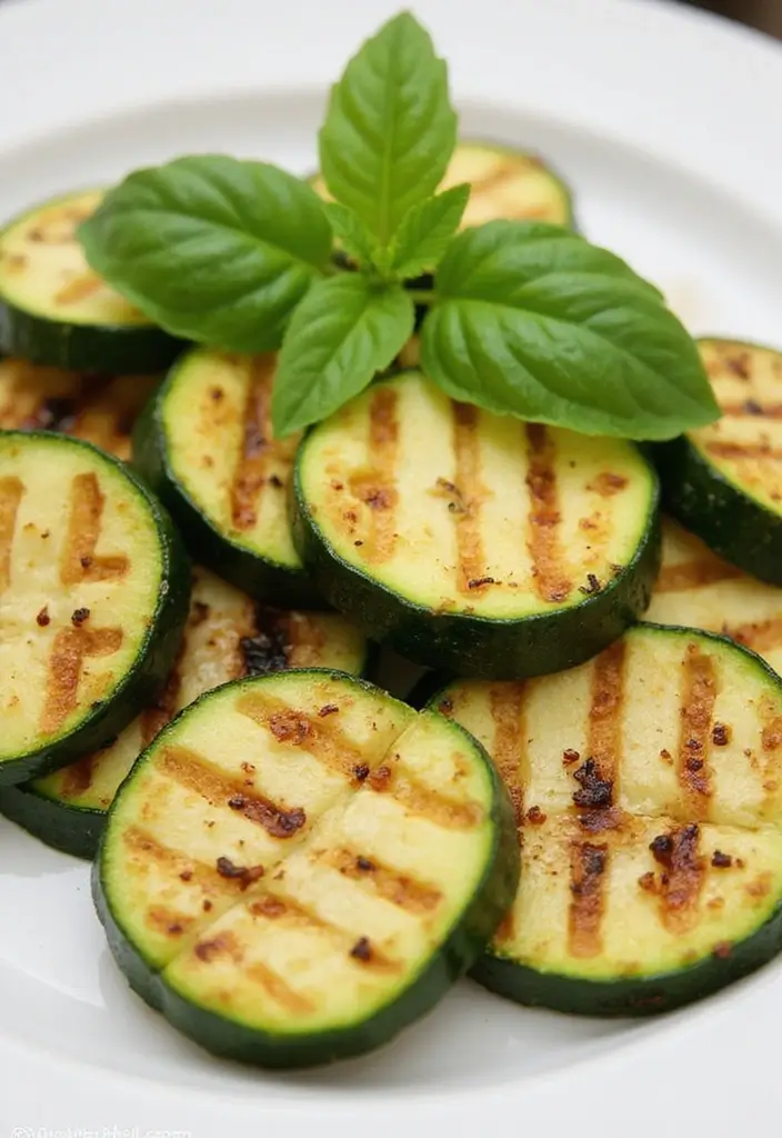 25 Low-Cal Mediterranean Recipes for Light Dinners - 20. Lemon Basil Grilled Zucchini