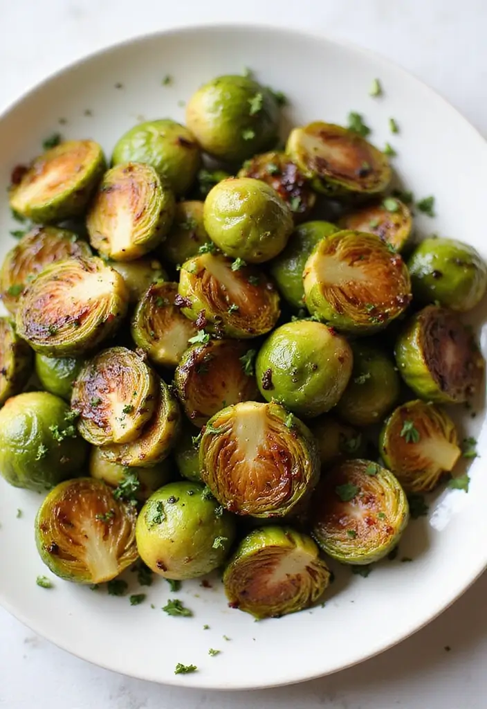 25 Low-Cal Mediterranean Recipes for Light Dinners - 21. Balsamic Glazed Brussels Sprouts