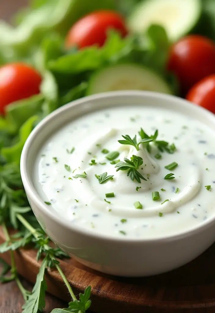 25 Low-Cal Mediterranean Recipes for Light Dinners - 24. Easy Greek Yogurt Ranch Dressing