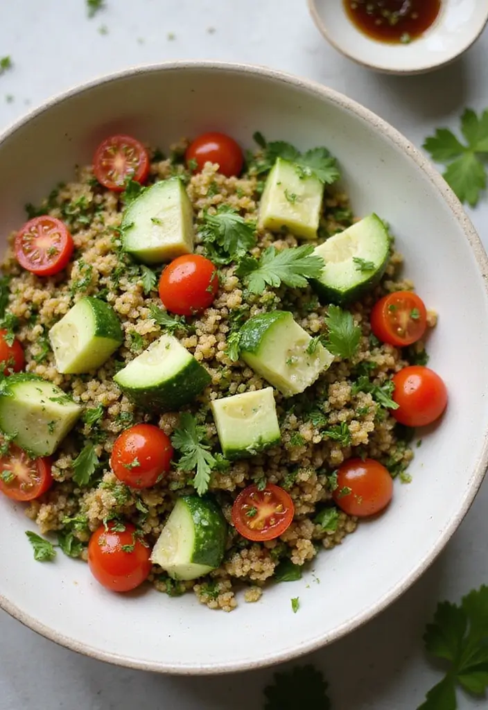25 Low-Cal Mediterranean Recipes for Light Dinners - 3. Quinoa Tabbouleh with Fresh Herbs