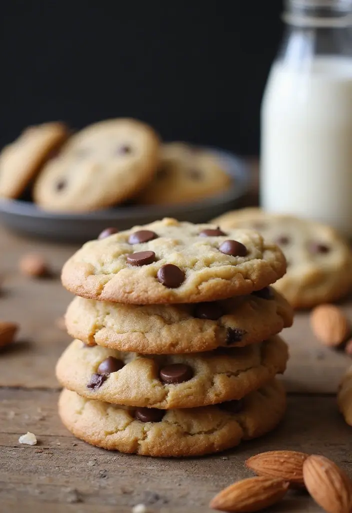 25 Mediterranean Diet Dessert Recipes That Are Surprisingly Healthy 1 25 Mediterranean Diet Dessert Recipes That Are Surprisingly Healthy - 1. Almond Flour Chocolate Chip Cookies