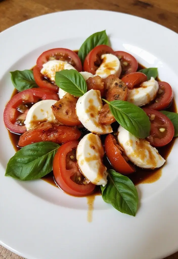25 Mediterranean Diet Recipes on a Budget That Taste Incredible - 15. Caprese Salad with Balsamic Reduction
