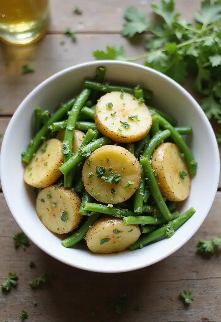 25 Mediterranean Diet Recipes on a Budget That Taste Incredible - 21. Potato and Green Bean Salad