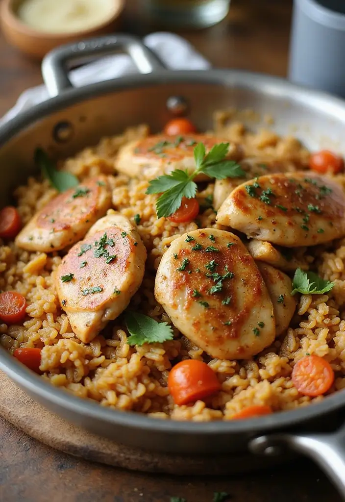 25 Mediterranean Diet Recipes on a Budget That Taste Incredible - 24. One-Pan Mediterranean Chicken and Rice