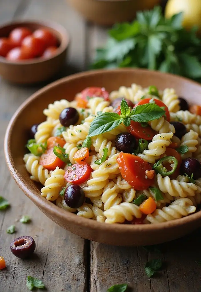 25 Mediterranean Diet Recipes on a Budget That Taste Incredible - 4. Simple Greek Pasta Salad