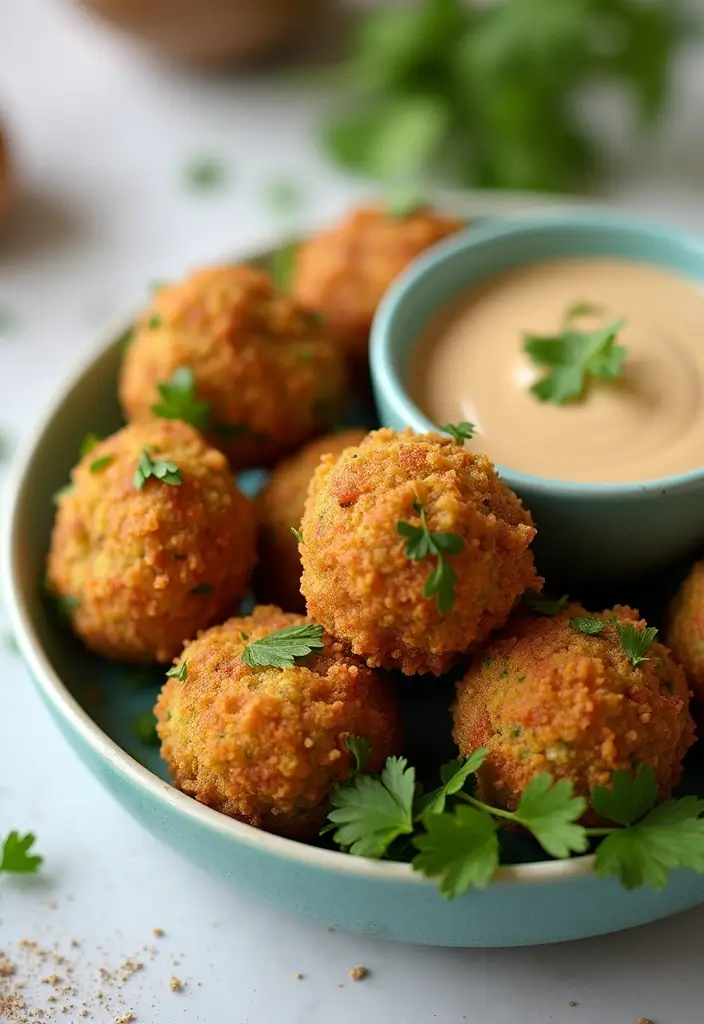 25 Mediterranean Diet Recipes on a Budget That Taste Incredible - 7. Baked Falafel with Tahini Sauce