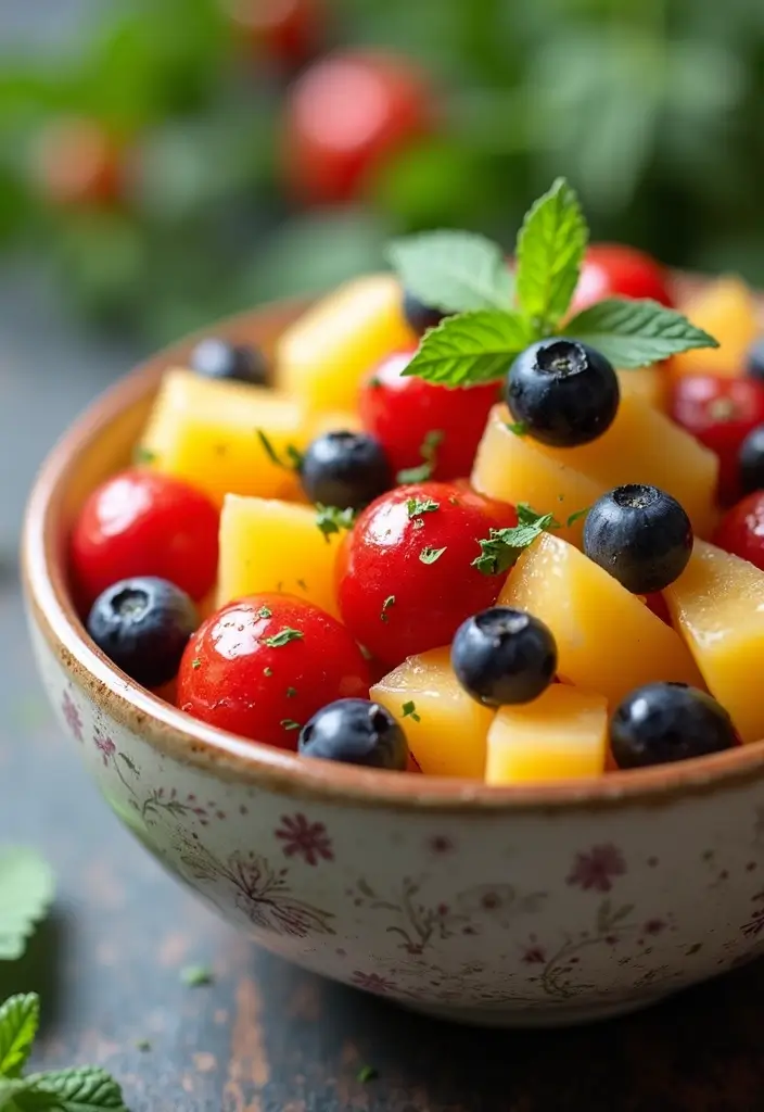 25 Mediterranean Diet Snack Recipes for Clean Eating - 11. Mediterranean Fruit Salad