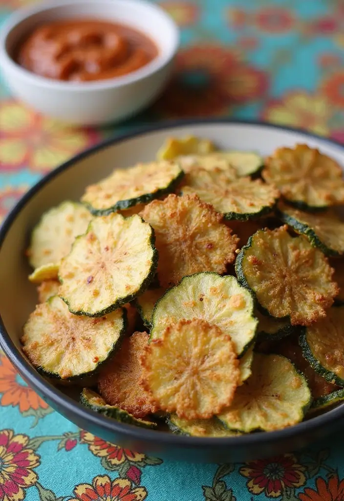 25 Mediterranean Diet Snack Recipes for Clean Eating - 12. Zucchini Chips
