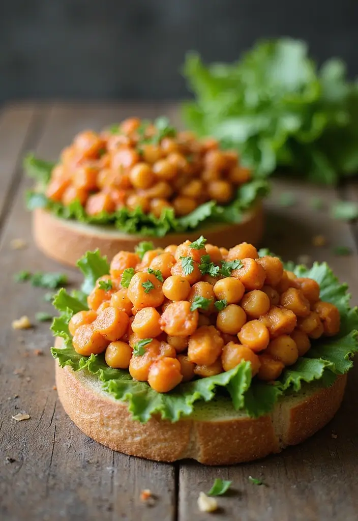 25 Mediterranean Diet Snack Recipes for Clean Eating - 15. Chickpea Salad Sandwiches