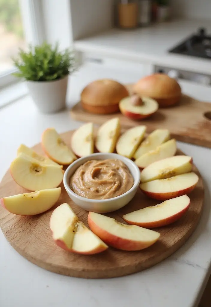 25 Mediterranean Diet Snack Recipes for Clean Eating - 18. Apple Slices with Nut Butter