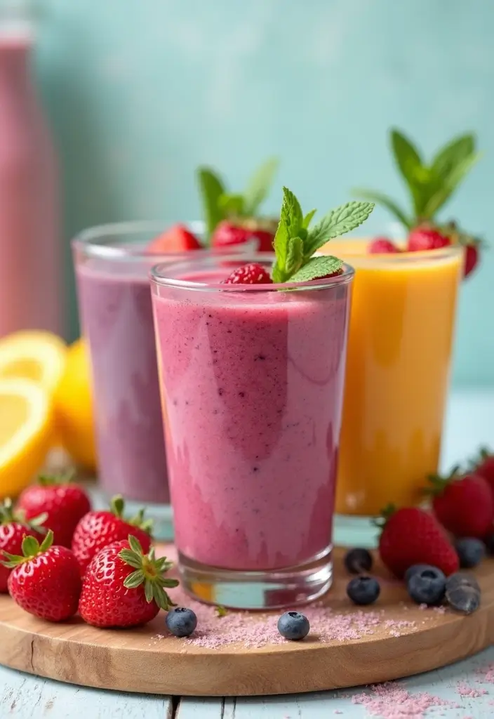 25 Mediterranean Diet Snack Recipes for Clean Eating - 20. Mixed Berry Smoothie