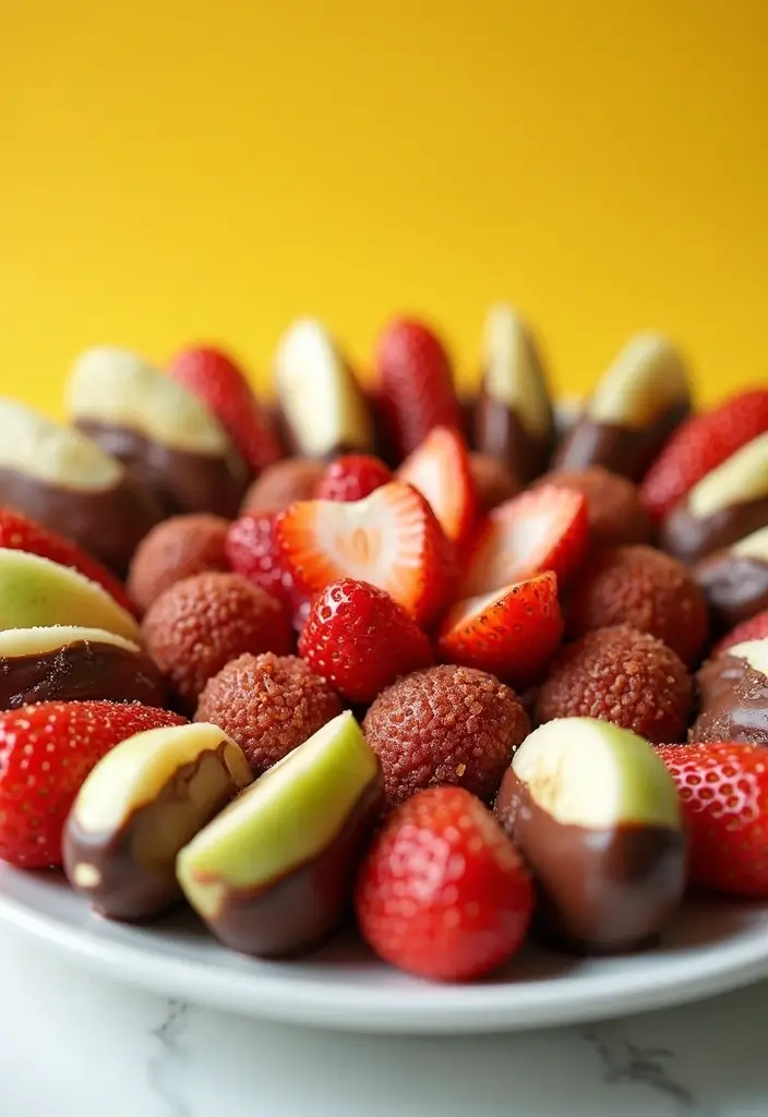 25 Mediterranean Diet Snack Recipes for Clean Eating - 25. Chocolate-Dipped Fruit
