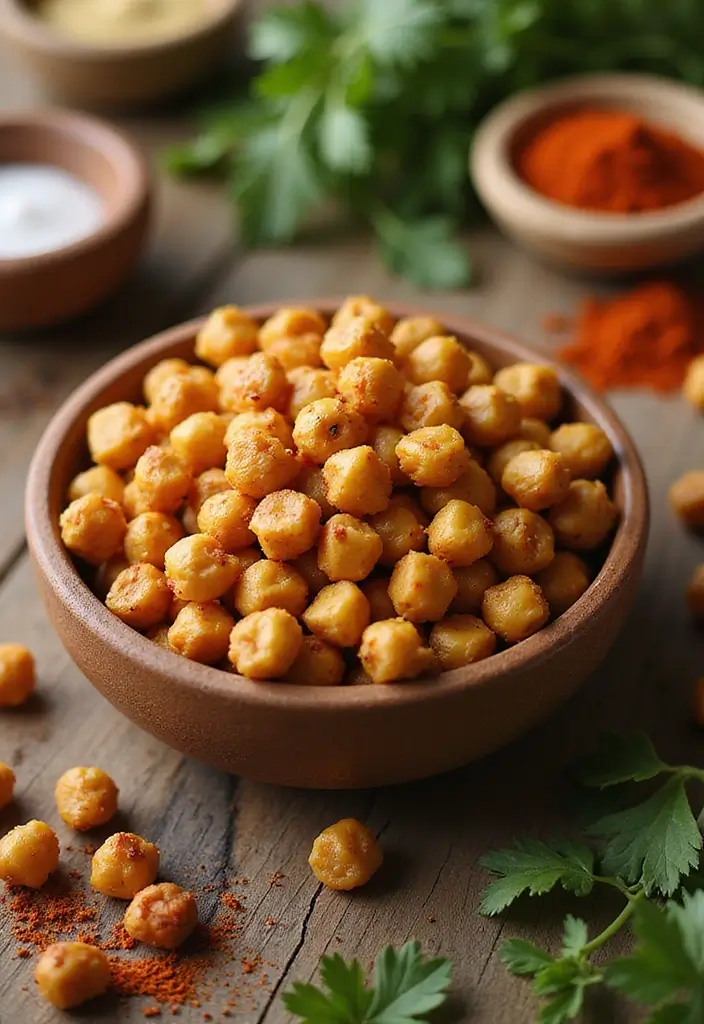 25 Mediterranean Diet Snack Recipes for Clean Eating - 7. Roasted Chickpeas