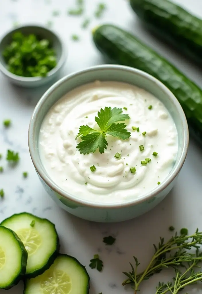 25 Mediterranean Salad Dressing Recipes for Every Taste - 1. Classic Tzatziki Sauce