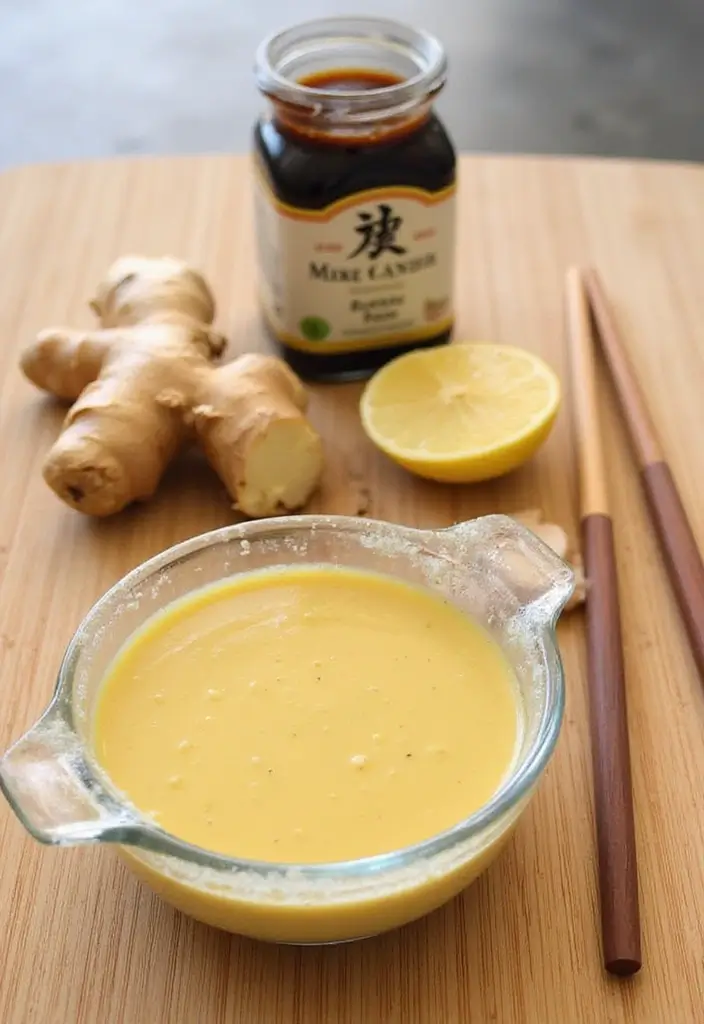 25 Mediterranean Salad Dressing Recipes for Every Taste - 16. Miso Ginger Dressing