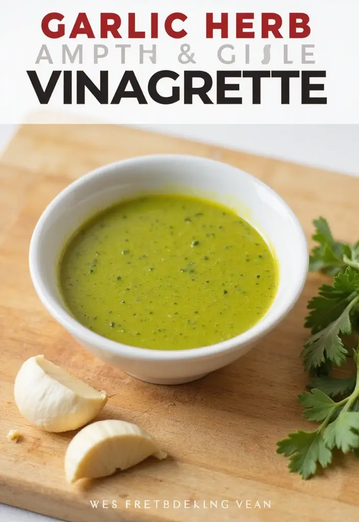 25 Mediterranean Salad Dressing Recipes for Every Taste - 6. Garlic Herb Vinaigrette