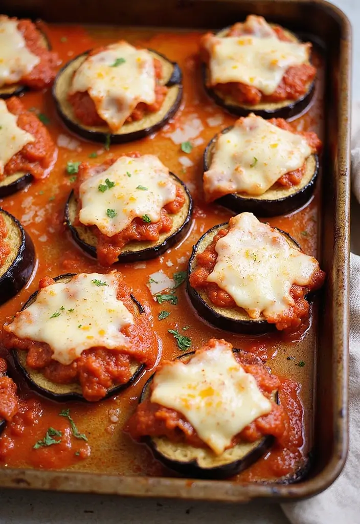 25 Mediterranean Sheet Pan Recipes for Effortless Dinners 103 25 Mediterranean Sheet Pan Recipes for Effortless Dinners - 17. Baked Eggplant Parmesan