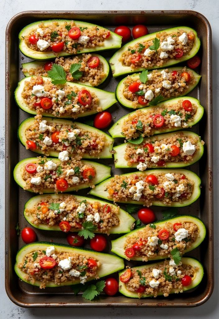 25 Mediterranean Sheet Pan Recipes for Effortless Dinners 108 25 Mediterranean Sheet Pan Recipes for Effortless Dinners - 18. Mediterranean-style Stuffed Zucchini