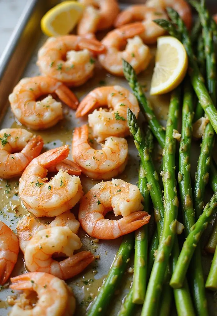 25 Mediterranean Sheet Pan Recipes for Effortless Dinners 8 25 Mediterranean Sheet Pan Recipes for Effortless Dinners - 2. One-Pan Shrimp with Lemon and Asparagus