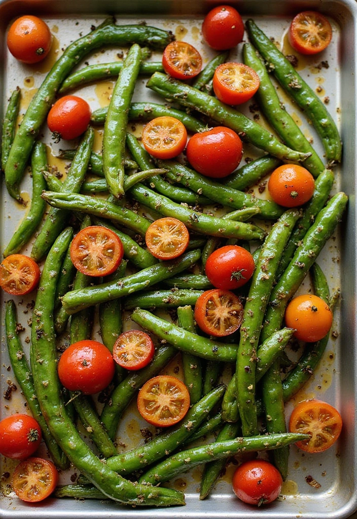 25 Mediterranean Sheet Pan Recipes for Effortless Dinners 125 25 Mediterranean Sheet Pan Recipes for Effortless Dinners - 21. Mediterranean Green Bean and Tomato Bake