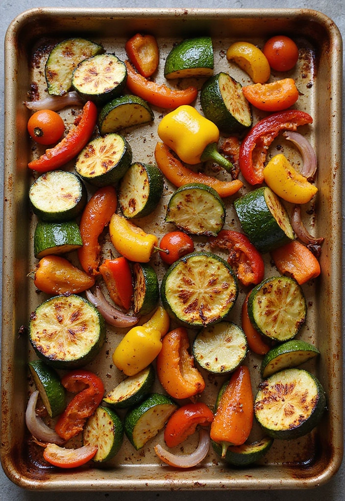 25 Mediterranean Sheet Pan Recipes for Effortless Dinners 29 25 Mediterranean Sheet Pan Recipes for Effortless Dinners - 5. Roasted Garlic and Herb Veggie Medley