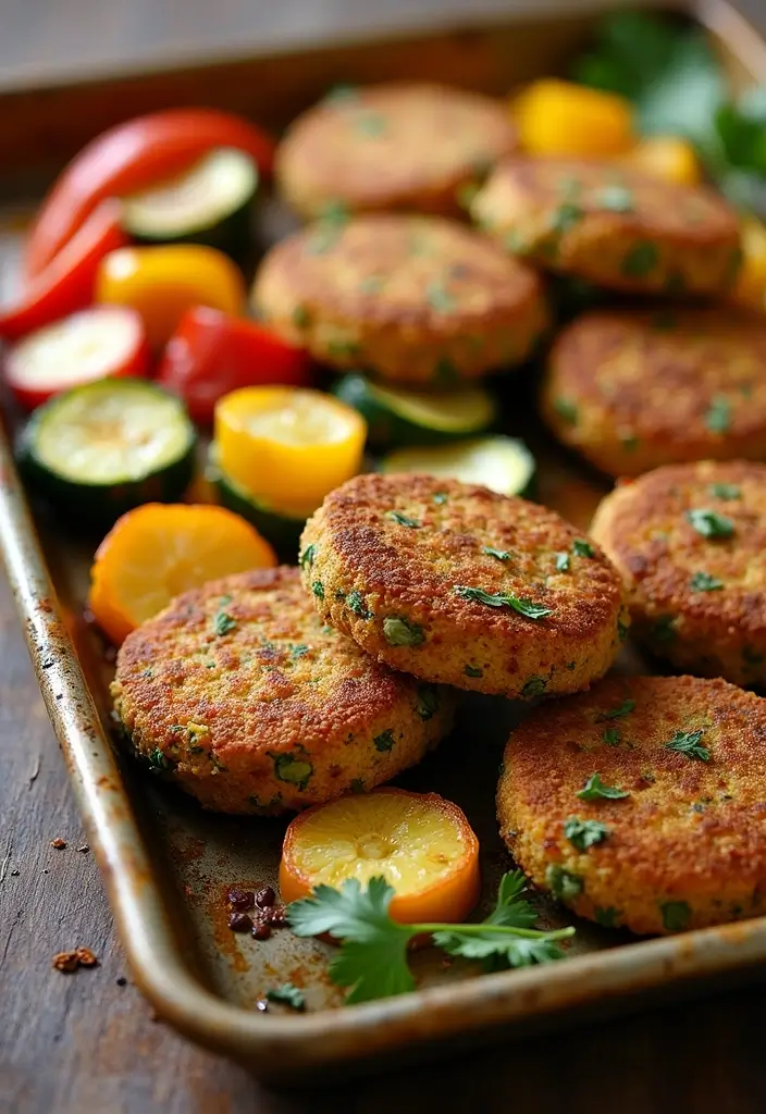 25 Mediterranean Sheet Pan Recipes for Effortless Dinners 46 25 Mediterranean Sheet Pan Recipes for Effortless Dinners - 8. Sheet Pan Falafel with Roasted Vegetables